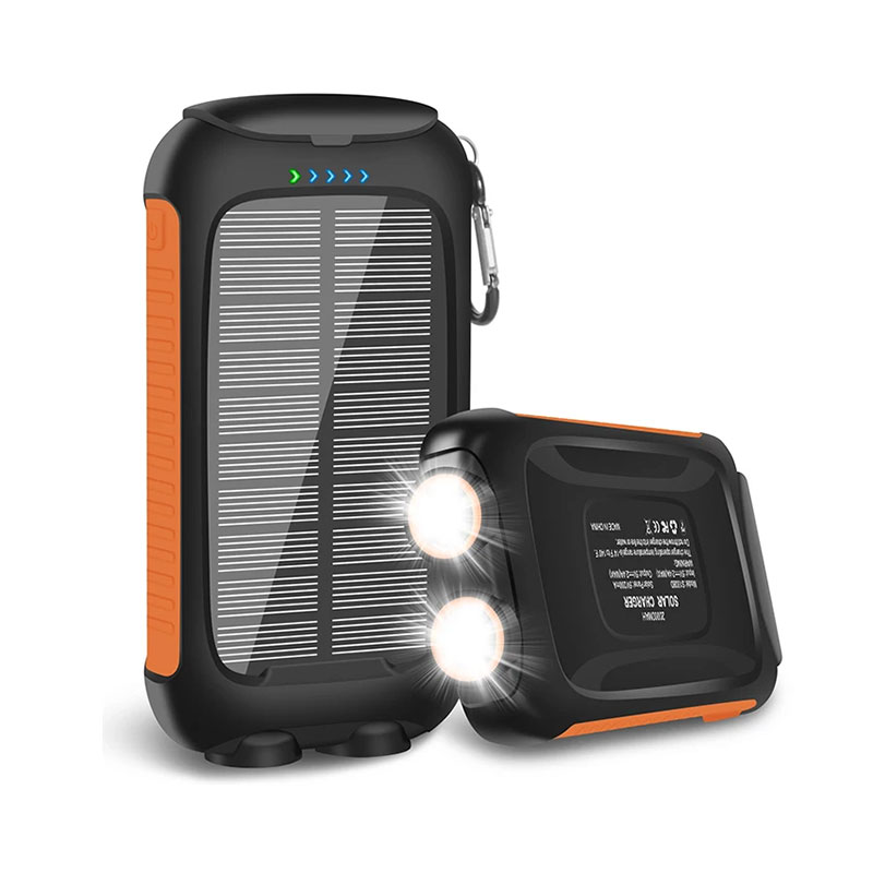 Tragbare kabellose Solar-Powerbank 10000 mAh