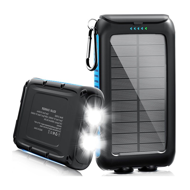 Tragbares Solar-Powerbank-Ladegerät 30000 mAh